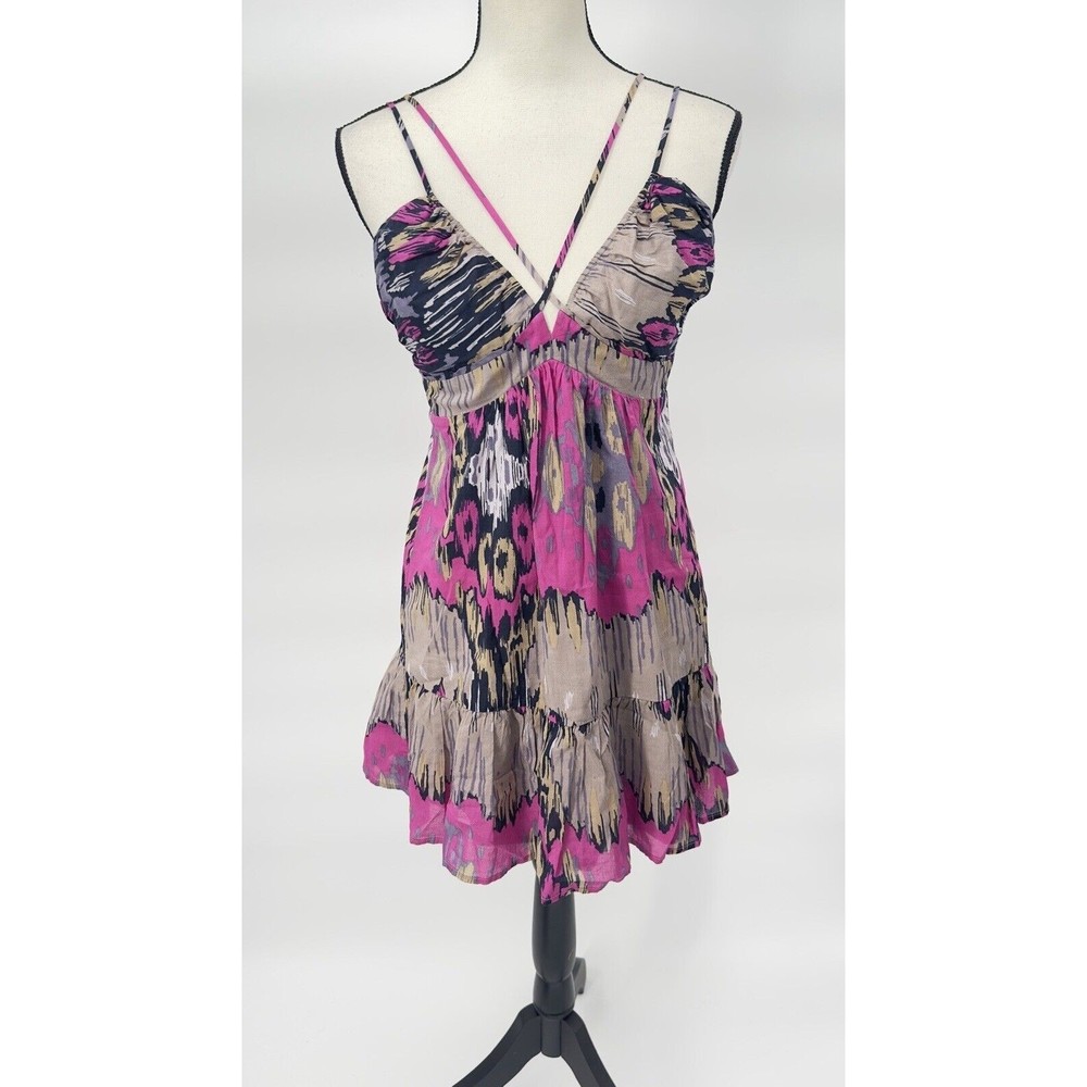 BCBG Max Azria A-Line Dress Women's Size Small Colorful Mini Dress